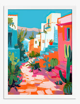Sunlit Puglia Escape Art Print - White