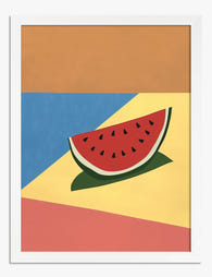 Watermelon Delight Art Print - White