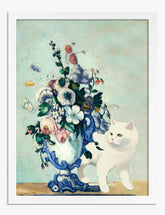 Cezannes Whimsical Elegance Art Print - White