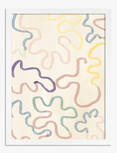 Pastel Whimsy Art Print - White