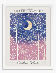 Moonlit Botanical by Morris Art Print - White