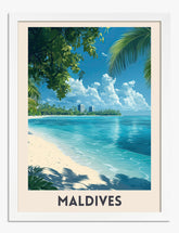 Tropical Escape Art Print - White