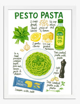 Flavorful Pesto Delight Art Print - White