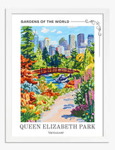 Vibrant Vancouver Escape Art Print - White