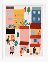City Blocks, Everyday Magic Art Print - White