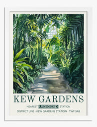 Kew Gardens Escape Art Print - White