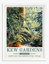 Kew Gardens Escape Art Print - White