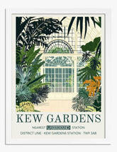 Kew Gardens Oasis Art Print - White