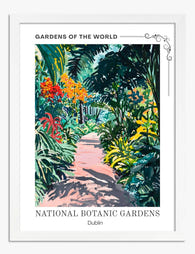 Dublin Garden Pathway Art Print - White