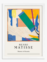 Henri Matisse – Memory of Oceania Art Print - White