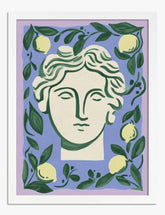 Lemon Grove Muse Art Print - White