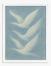 Soaring Serenity Art Print - White