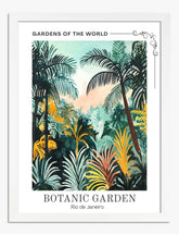 Tropical Escape Art Print - White