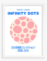 Infinity Dots by Kusama Art Print - White