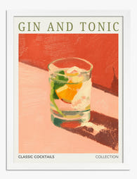 Refreshing Gin & Tonic Vibes Art Print - White
