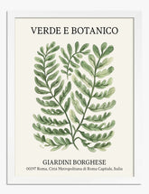 Verdant Roman Elegance Art Print - White
