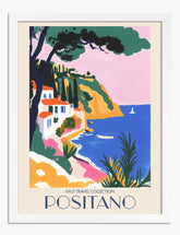 Positano Escape Art Print - White