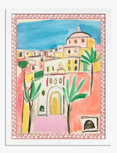 Moroccan Village Vibes Art Print - White