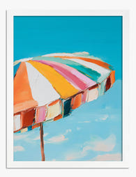 Vibrant Summer Shade Art Print - White