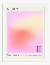 Intuitive Harmony Art Print - White
