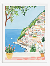 Coastal Bliss Art Print - White
