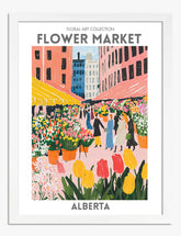 Alberta Market Vibes Art Print - White