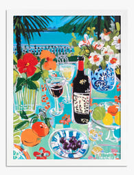 Vibrant Summer Brunch by Matisse Art Print - White