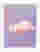 Soft Lilac Cloudscape Art Print White