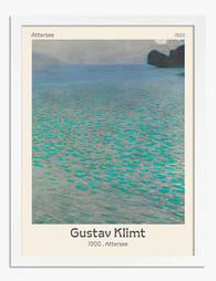 Attersee by Gustav Klimt Art Print - White