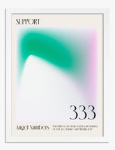 Supportive Aura 333 Art Print - White