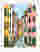 Pastel Italian Street Scene Art Print - White