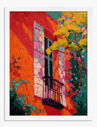 Matisse Inspired Window Glow Art Print White