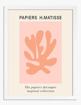 Matisse Pink Cutout Mood Art Print - White