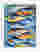 Vibrant Sardine Parade Art Print - White