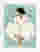 Serene Seated Muse Art Print - White