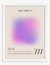 Lucky Aura 777 Art Print - White