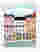 Pastel City Rowhouses Art Print White