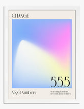555 Aura of Change Art Print - White