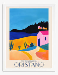 Oristano Dreamscape Art Print - White