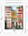 Pastel Rome Cityscape Art Print - White