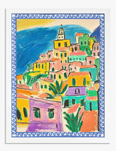 Coastal Color Symphony Art Print - White