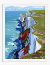 Dover Dreamscape Cliffs Art Print - White
