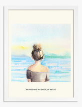 She Did, She Soared Art Print - White