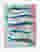 Playful Sardines on Pink Art Print - White