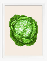 Disco Lettuce Groove Art Print - White