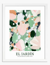 El Jardín Bliss Art Print - White
