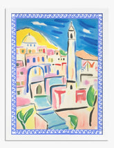 Mediterranean Dreamscape Art Print - White