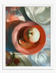 Fresh Table Still Life Art Print White