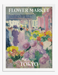 Tokyo Flower Market by Matisse Art Print - White