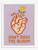 Heart Bloom Inspiration Art Print White